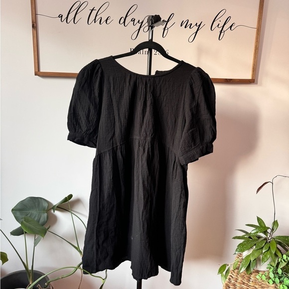 NWT 100% cotton Dokotoo Womens Empire Waist Mini Short Swing Skater Dress - Picture 2 of 8